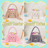 Plush Easter Bunny Bucket Totes