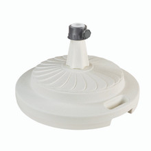 Umbrella Stand for Freestanding Umbrellas with Easy Move Roller 95lbs - White