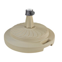 Umbrella Stand for Freestanding Umbrellas with Easy Move Roller 95lbs - Beige