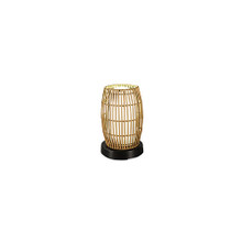PatioGlo Electric Table Lamp - Color Changing LED with Bamboo Cover