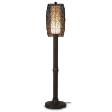 Bristol 70" Floor Lamp with Walnut Sunbrella Fabric Lamp Shade