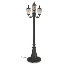 Cambridge Four Lantern Park Style Patio Lamp - Black Base