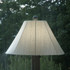 Lamp shade and base are completely weatherproof.