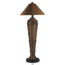 Canyon Floor Lamp - With Canvas Nutmeg Sunbrella Fabric Lamp Shade