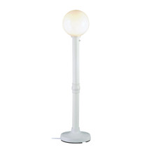 Moonlite Electric Floor Lamp - White Body with White Globe