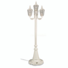 Cambridge Four Lantern Park Style Patio Lamp - White Base