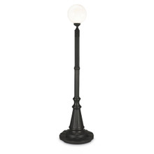 Milano Patio Lamp - Black Base with White Globe