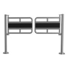 One-Way Double-Gate, Chrome, 48" Passageway