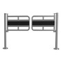One-Way Double-Gate, Chrome, 48" Passageway One-Way Double-Gate, Chrome, 48" Passageway