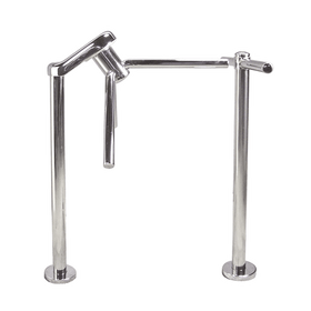 Waist High 3-Arm Turnstile, Chrome