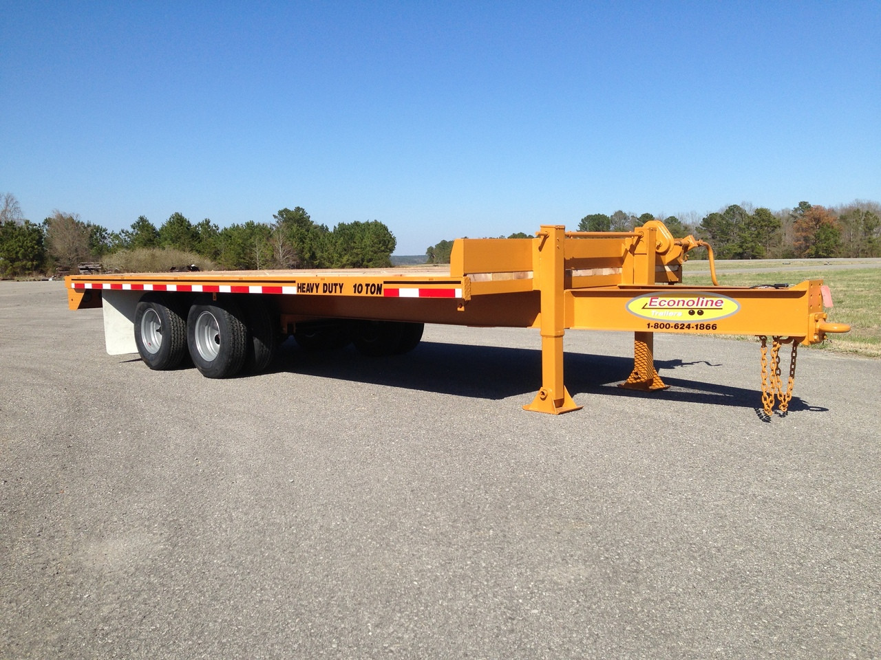 10Ton Heavy Duty DualTandem Flatbed DP1018FE Econoline Trailers