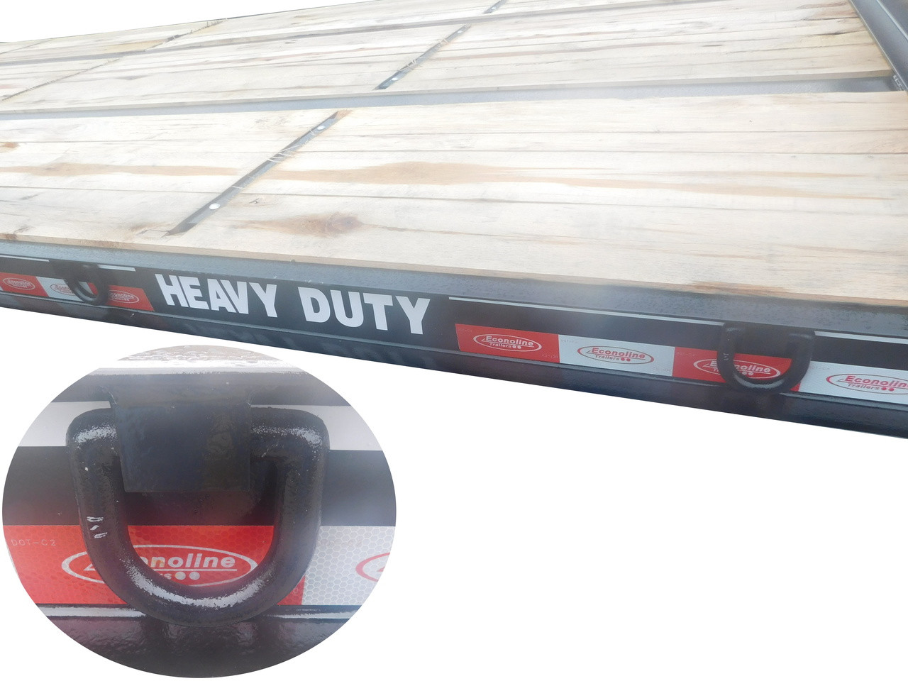 WeldedOn DRings Econoline Trailers Equipment, Tilt, Gooseneck