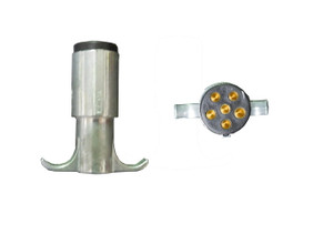 CLEARANCE: 6-Pin Round Trailer Connector (Male)