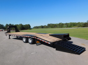 12-Ton Dual Tandem Dovetail Gooseneck Trailer