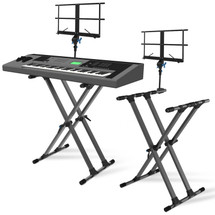 IA Stands ECT11 Double X Keyboard Stand + Sheet Music Mount (ECT11)