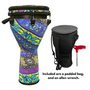 Pluto Purple Djembe Drum 12 Inch Head with Complimentary Djembe Bag and Allen Wrench (PLUDPU)