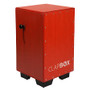 Clapbox Red Cajon CB40 Oak Wood - Adjustable Snare Cajon (CB40)