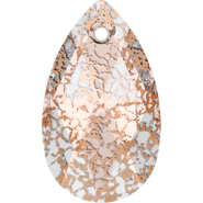 Swarovski Pendant 6106 - 22mm, Crystal Rose Patina (001 ROSPA), 2pcs