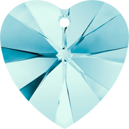 Swarovski Pendant 6202 - 14.4x14mm, Aquamarine (202), 2pcs