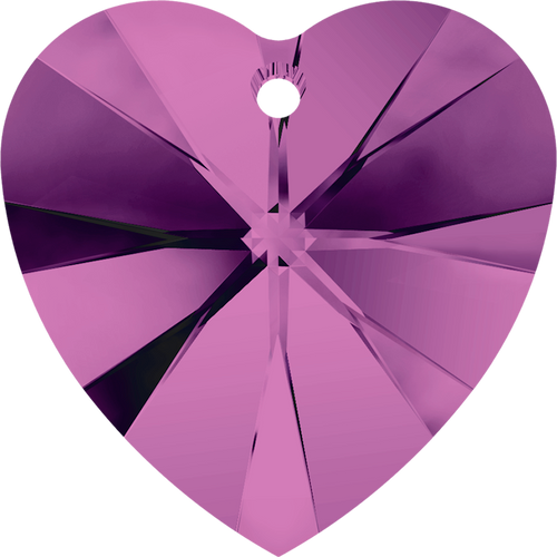 Swarovski Crystal Pendant 6228 18x17.5mm Amethyst (204)