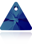 Swarovski Crystal Pendant 6628 12mm Crystal Bermuda Blue (001 BB)