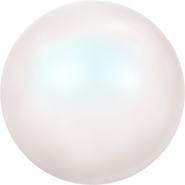Swarovski Crystal Pearl 5818 - 8mm, Crystal Pearlescent White PR (969), Half Drilled, 6pcs