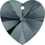 Swarovski Crystal Pendant 6228 18x17.5mm Graphite (253)