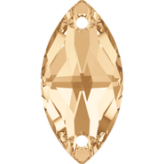 Swarovski Sew-on 3223 - 18x9mm, Crystal Golden Shadow (001 GSHA) Foiled, 2pcs