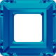 Swarovski Crystal Fancy Stone 4439 20mm Crystal Bermuda Blue (001 BBL) Unfoiled