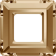 Swarovski Crystal Fancy Stone 4439 20mm Crystal Golden Shadow (001 GSHA) Unfoiled