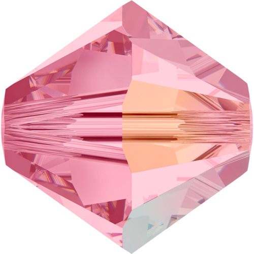 Swarovski Bead 5328 Light Rose Aurore Boreale (223 AB)