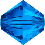 Swarovski Bead 5328 - 6mm, Sapphire (206), 20pcs