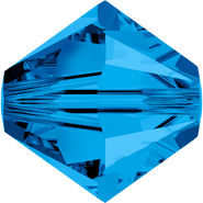 Swarovski Bead 5328 - 8mm, Capri Blue (243), 12pcs