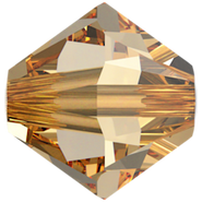 Swarovski Bicone  Bead 5328 Crystal Golden Shadow (001 GSHA)