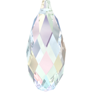 Swarovski Pendant 6010 - 13x6.5mm, Crystal Aurore Boreale (001 AB), 2pcs