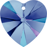 Swarovski Pendant 6228 - 14.4x14mm, Crystal Heliotrope (001 HEL), 2pcs