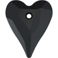 Crystal Pendant 6240 - 27mm, Jet (280), 1pc