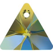 Swarovski Crystal Pendant 6628 16mm Crystal Iridescent Green (001 IRIG)