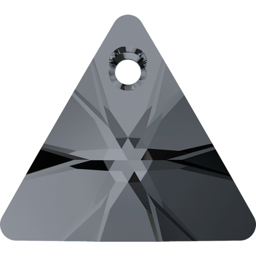 Swarovski Crystal Pendant 6628  16mm Crystal Silver Night (001 SINI)