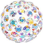 Swarovski Pave Ball 86001 - 6mm, Crystal AB (001 AB), 1pc