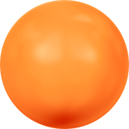 Swarovski Crystal Pearl 5818 8mm Crystal Neon Orange Pearl (001 733)  Half-Drilled
