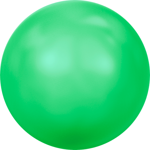 Swarovski Crystal Pearl 5818 8mm Crystal Neon Green Pearl (001 771) Half-Drilled