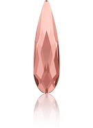Crystal Flatback 2304 - 10x2.8mm, Blush Rose (257) Foiled, No Hotfix, 6pcs