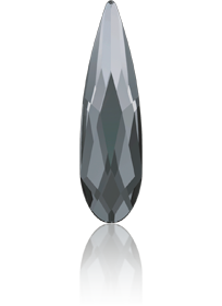 Swarovski Flatback 2304 14x3.9mm Crystal Silver Night (001 SINI) Unfoiled
