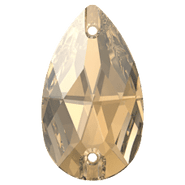 Swarovski Sew-on 3230 - 28x17mm, Crystal Golden Shadow (001 GSHA) Foiled, 1pc