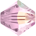 Swarovski Crystal Bead 5328 5mm Rosaline Aurore Boreale (508 AB)