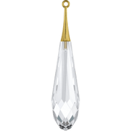 Swarovski Pendant 6532 - 21mm, Crystal (001) GOLD, 1pc