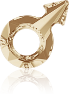 Swarovski Fancy Stone 4878 MM 18,0X 11,5 CRYSTAL GOL.SHADOW(24pcs)