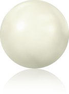 Crystal Hotfix Pearl 2080/4 - ss34, Crystal White (001 650), Hotfix, 12pcs