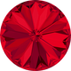Swarovski Crystal Rivolis Stone 1122 Light Siam (227) Foiled